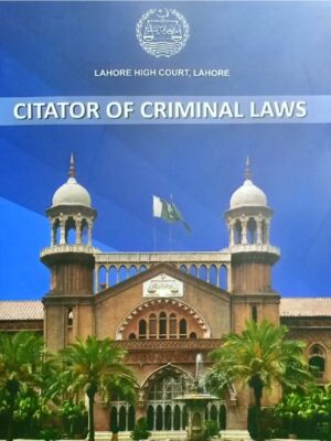 Citator Of Criminal Laws