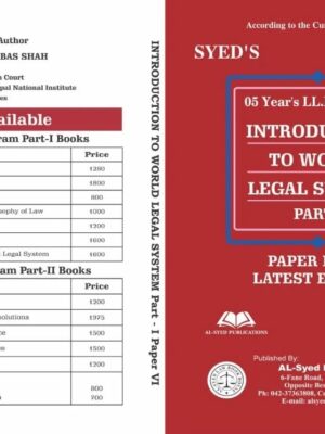 Introduction To World Legal System