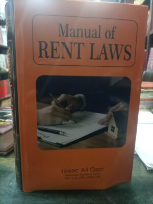 Manual Of Rent Laws By Isaac Ali Qazi